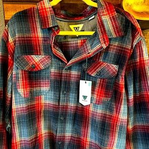 NWT Men’s Vissla Central Coast Flannel LARGE